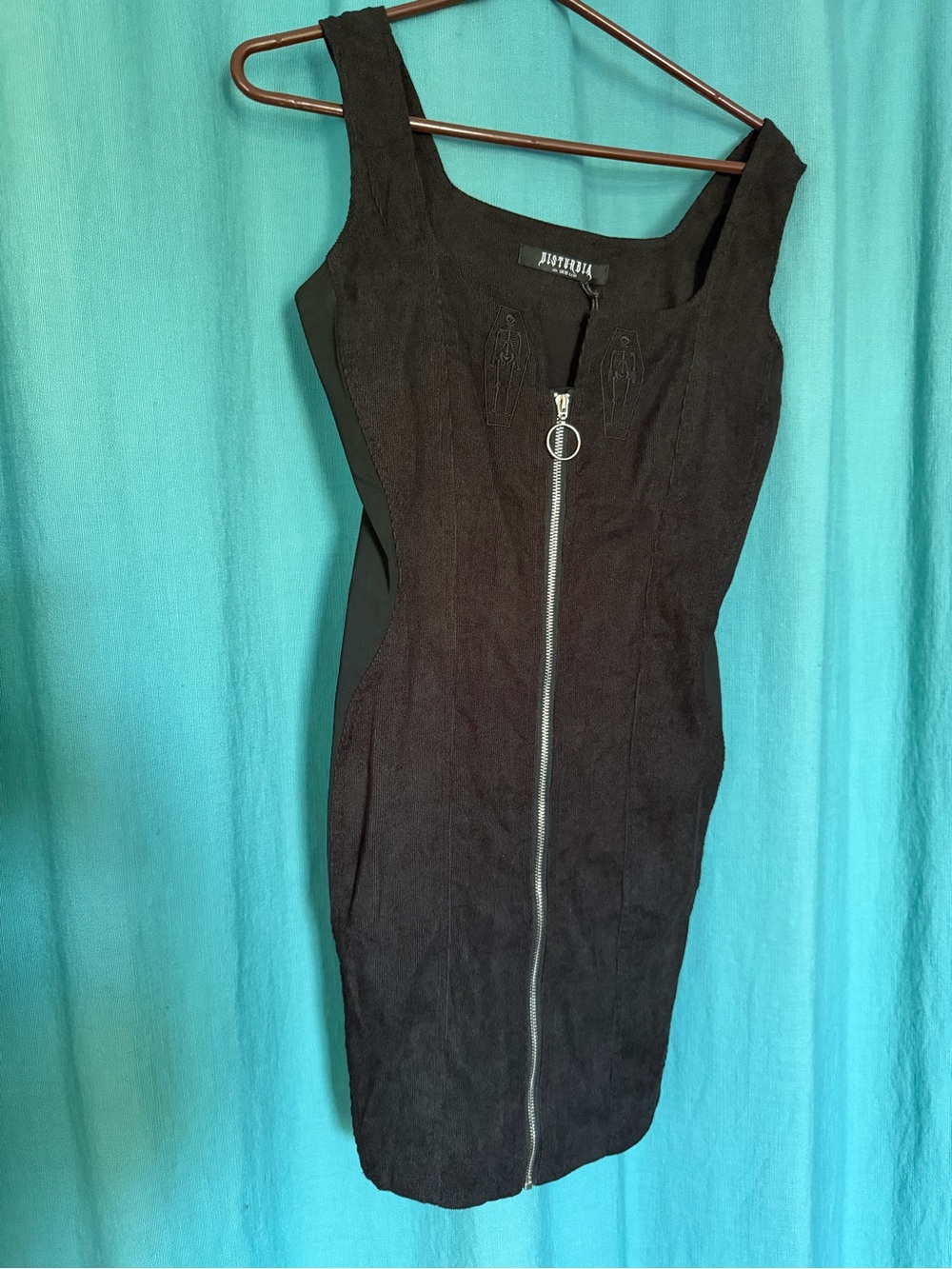 Disturbia Zip Up Corset Dress size US6 “Lizzie”. Whismigoth grunge NWT